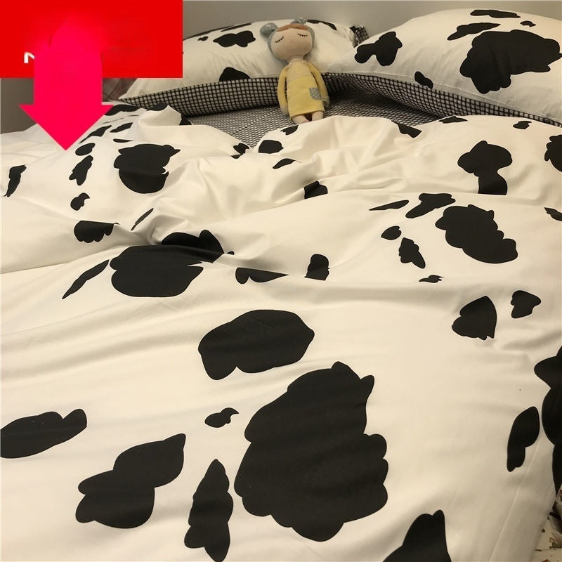 Skin-friendly Bed Four-piece Quilt Cover Bed Sheet