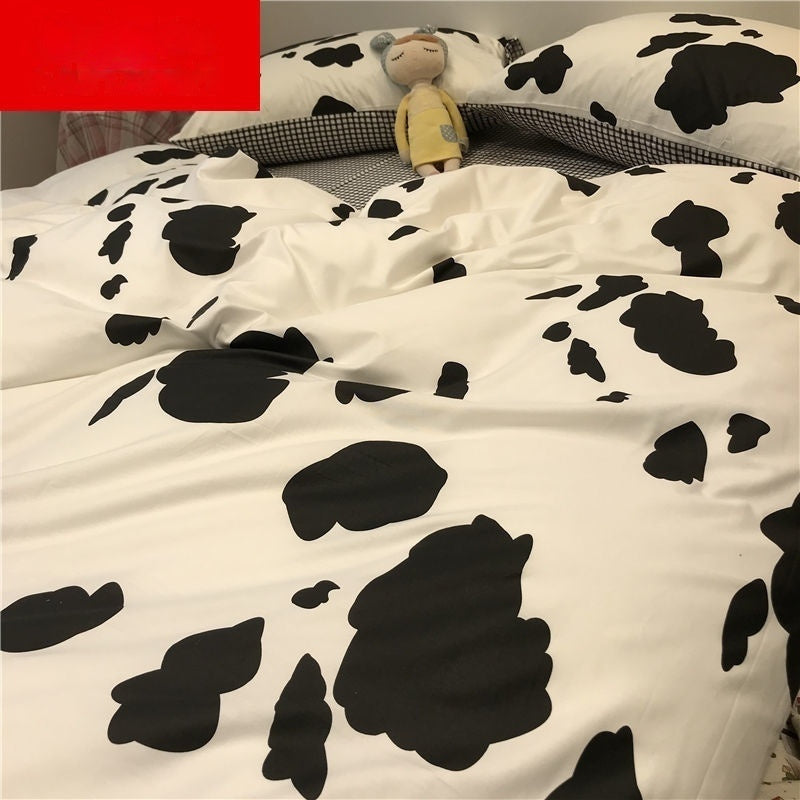 Skin-friendly Bed Four-piece Quilt Cover Bed Sheet