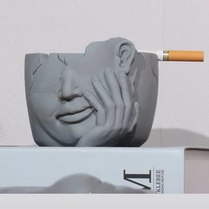 Creative Home Living Room Art Cement Ashtray