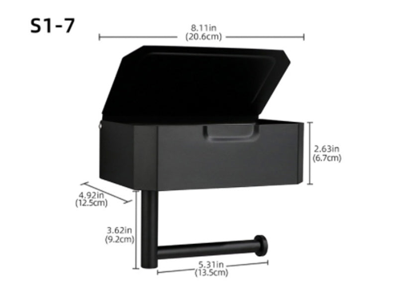 Stainless Steel Bathroom Toilet Punch Free Tissue Box