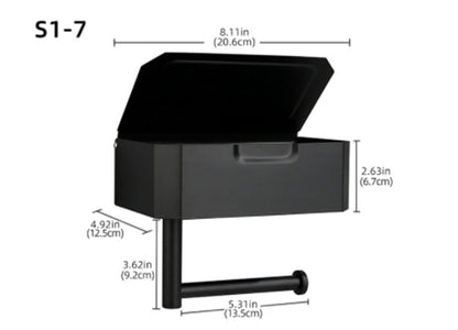 Stainless Steel Bathroom Toilet Punch Free Tissue Box