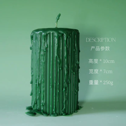 Lavender Scented Candle, Art Candle, Dark Green, Home Decoration, Birthday Gift.High-Grade Craft Candle. Refined Soy Wax. Green