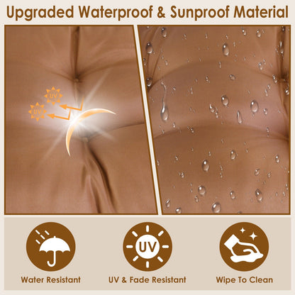 “1Pc Bench Seat Cushion, Indoor/Outdoor, Water-Resistant Options, 8cm/10cm, 51x20in”