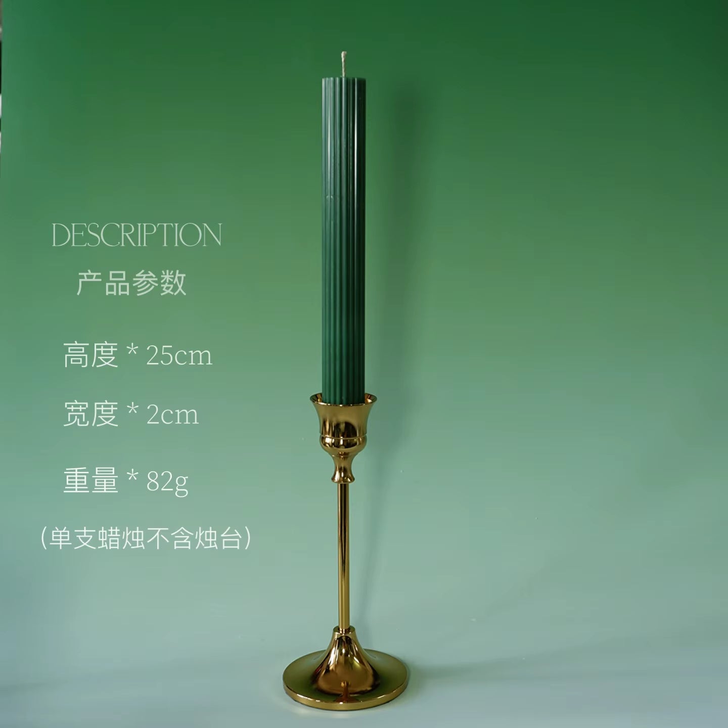 Lavender Scented Candle, Art Candle, Dark Green, Home Decoration, Birthday Gift.High-Grade Craft Candle. Refined Soy Wax. Green