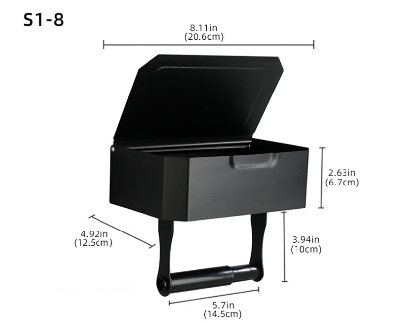 Stainless Steel Bathroom Toilet Punch Free Tissue Box