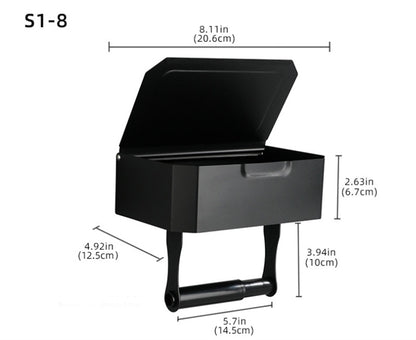 Stainless Steel Bathroom Toilet Punch Free Tissue Box