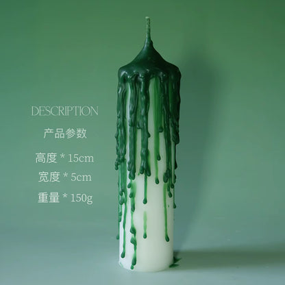 Lavender Scented Candle, Art Candle, Dark Green, Home Decoration, Birthday Gift.High-Grade Craft Candle. Refined Soy Wax. Green