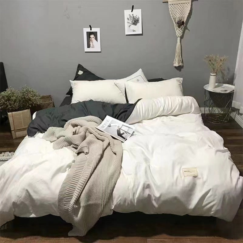 Skin-friendly Bed Four-piece Quilt Cover Bed Sheet