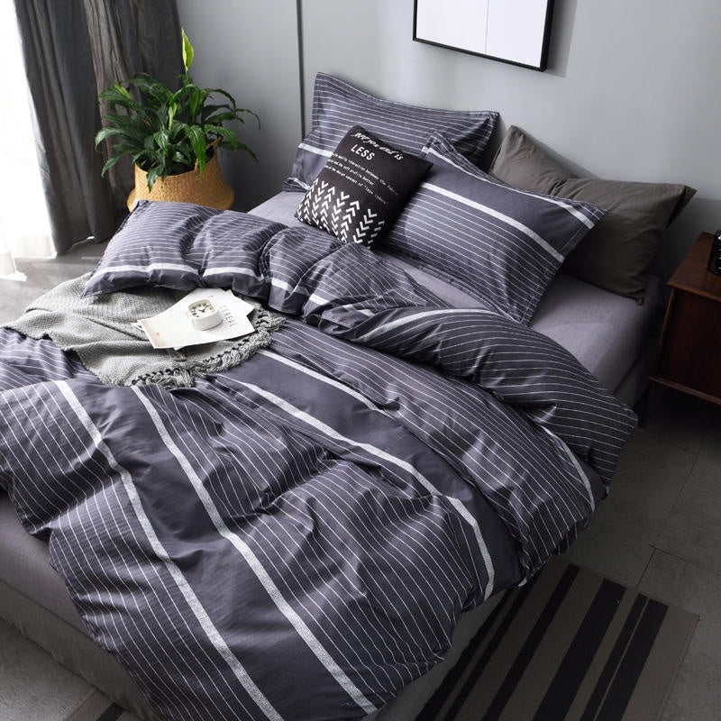 Skin-friendly Bed Four-piece Quilt Cover Bed Sheet