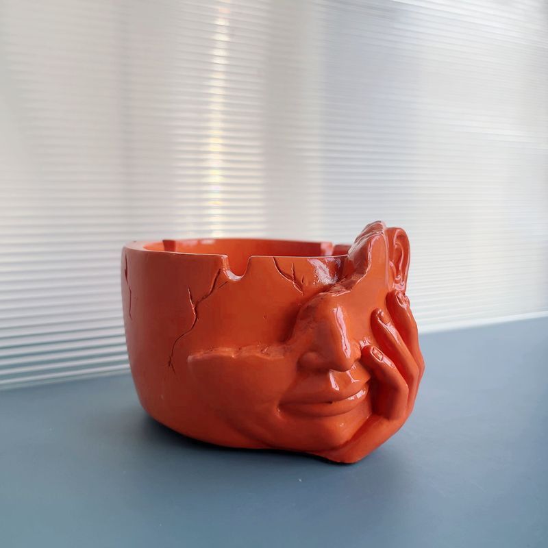 Creative Home Living Room Art Cement Ashtray