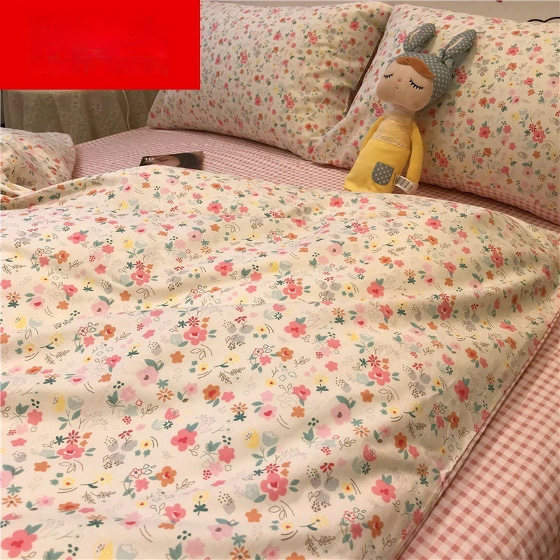 Skin-friendly Bed Four-piece Quilt Cover Bed Sheet