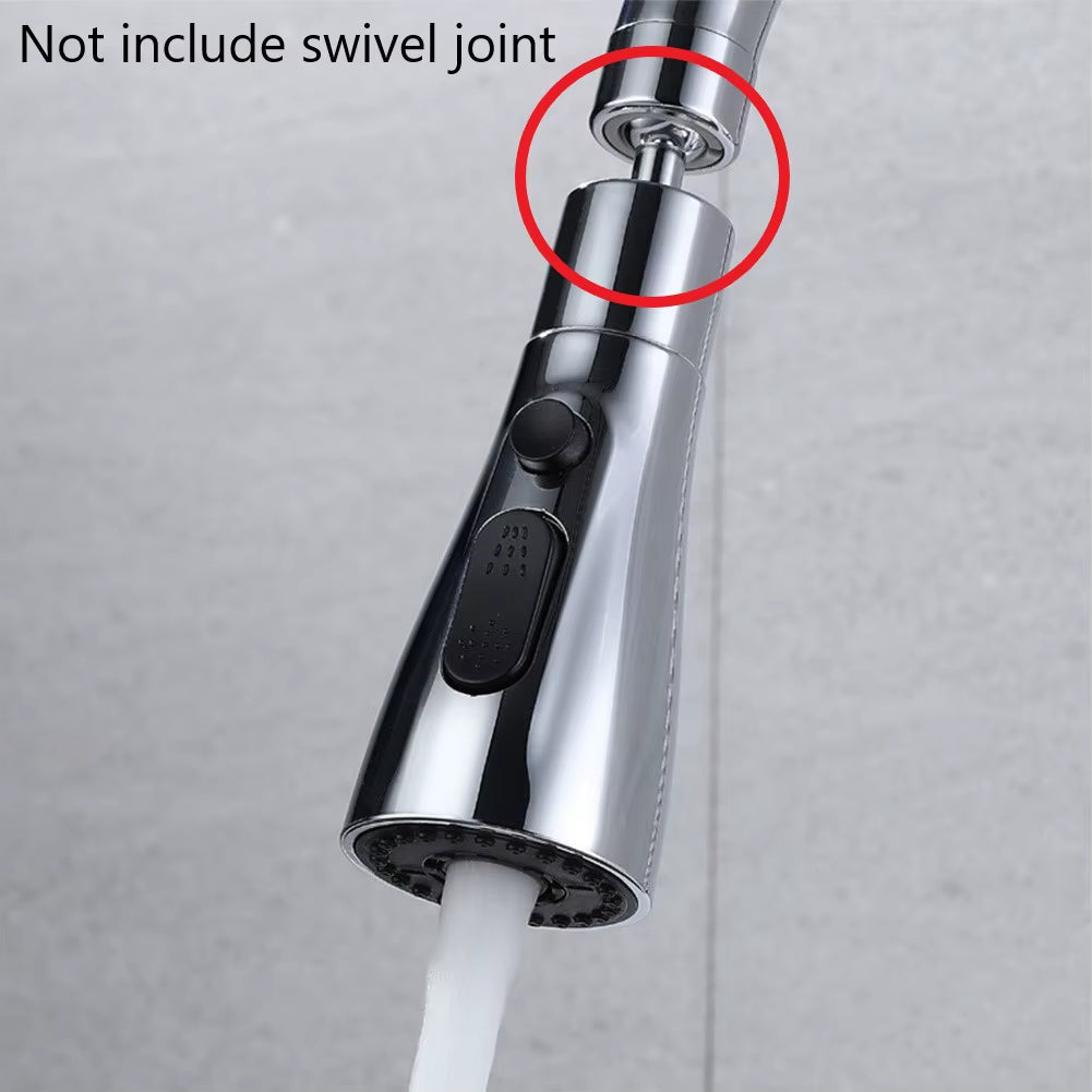 Kitchen Pull Out Faucet Sprayer Nozzle 3 Modes ABS Water Saving Bathroom Basin Sink Shower Spray Head for 1/2" Connection