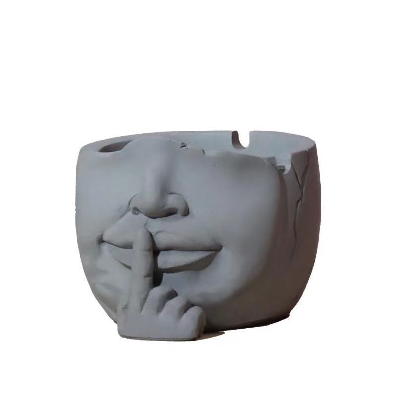 Creative Home Living Room Art Cement Ashtray