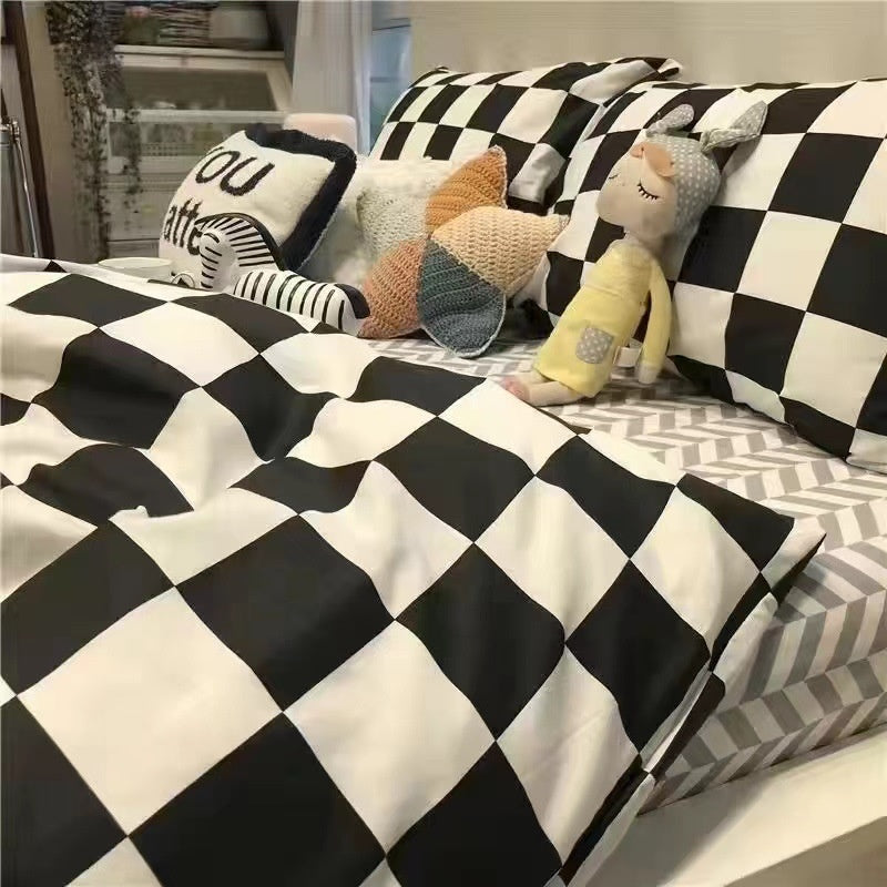 Skin-friendly Bed Four-piece Quilt Cover Bed Sheet