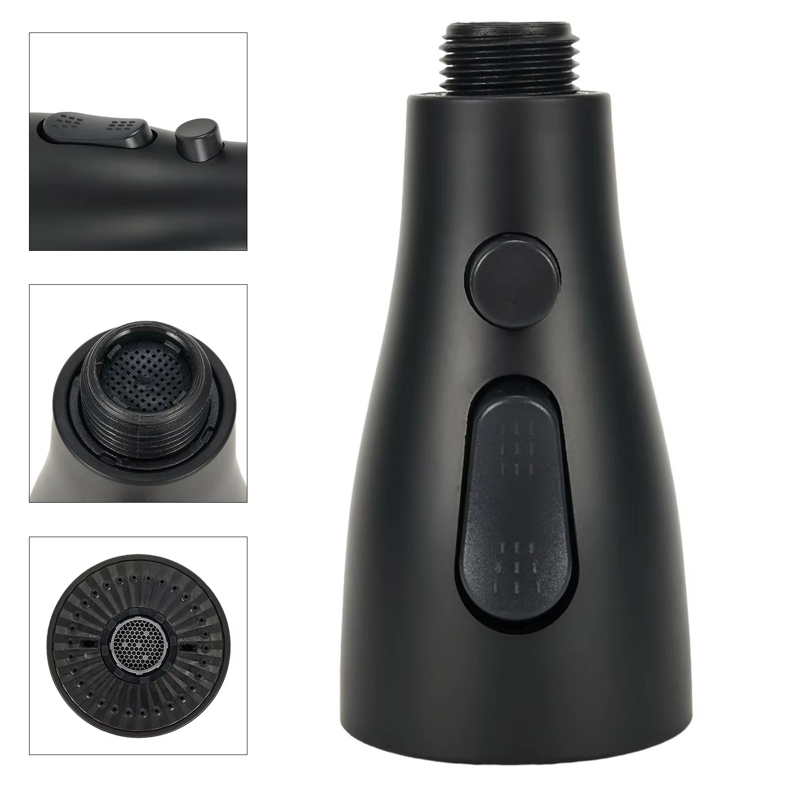 Kitchen Pull Out Faucet Sprayer Nozzle 3 Modes ABS Water Saving Bathroom Basin Sink Shower Spray Head for 1/2" Connection