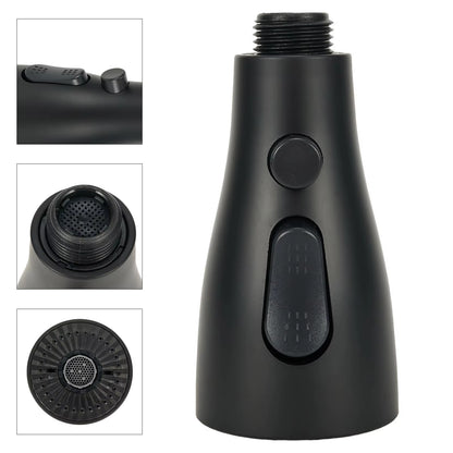 Kitchen Pull Out Faucet Sprayer Nozzle 3 Modes ABS Water Saving Bathroom Basin Sink Shower Spray Head for 1/2" Connection
