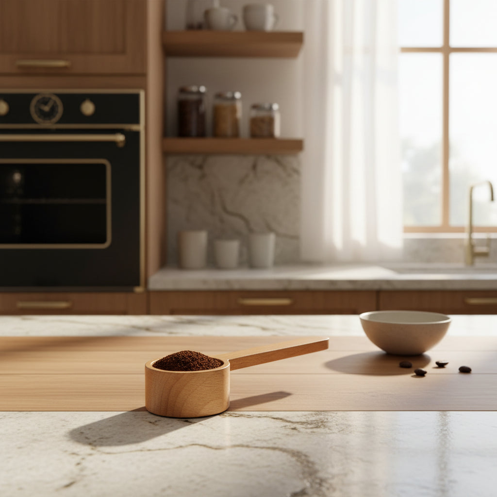 Black Walnut Wooden Dessert Spoon Tableware Coffee Honey Spoons Stir Coffee Scoop Sugar Spice Measure Spoon for Kitchen