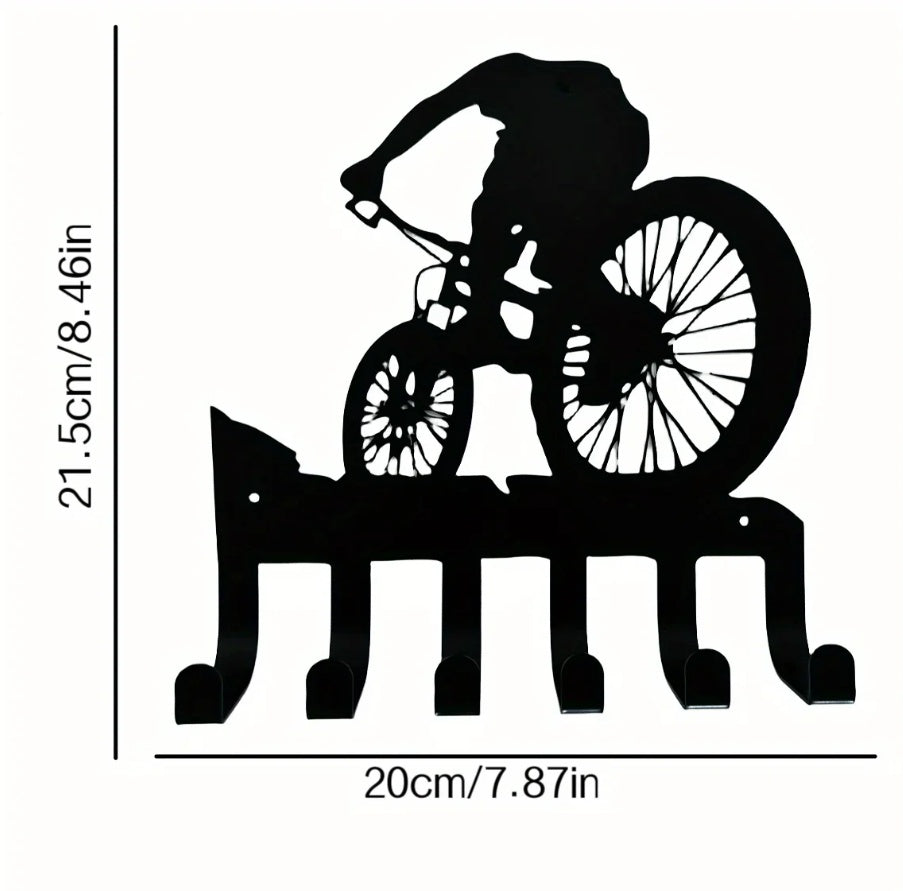 Elegant Metal Wall Art W Coat Hook - Functional Decor For Living Room Bedroom