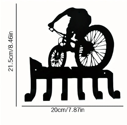 Elegant Metal Wall Art W Coat Hook - Functional Decor For Living Room Bedroom