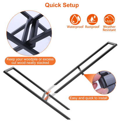 Steel Wood Lumber Storage Stacking Rack