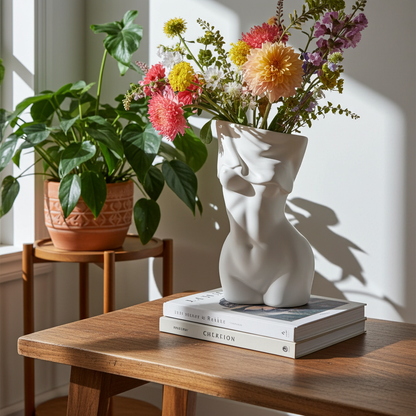 Decorative Utensils, Artist's Home, Living Room, Flower Arrangement, Female Body Art, Vase